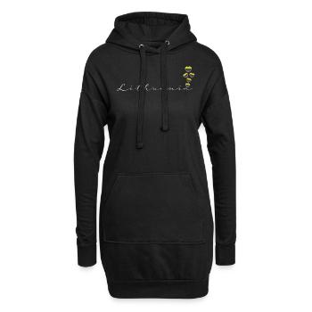 Litauen - Hoodie-Kleid - Schwarz - Vorne