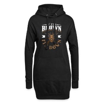Chasse au cerf Chasseurs de cerfs Saison de chasse au chevreuil Chasse au chevreuil - Sweat-shirt à capuche long Femme - noir - Devant