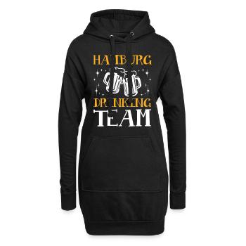 Hamburg Drinking Team - Hoodie-Kleid - Schwarz - Vorne