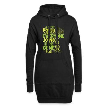 Arbre généalogique Historien de la famille Généalogie Généalogiste - Sweat-shirt à capuche long Femme - noir - Devant