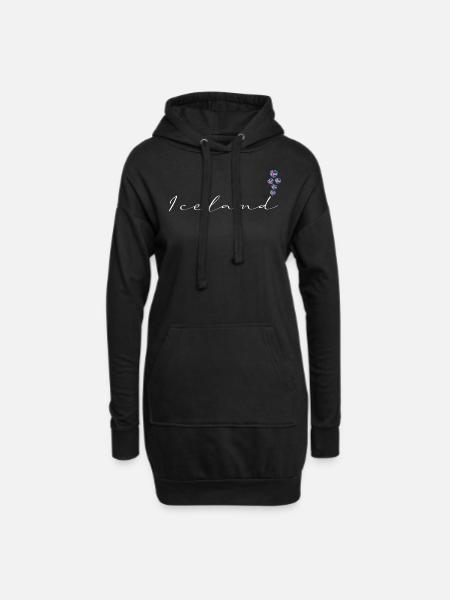 Island - Hoodie-Kleid - Schwarz