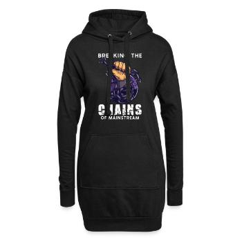 Théories du complot Théoricien du complot Franc-maçon - Sweat-shirt à capuche long Femme - noir - Devant