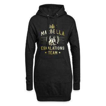 Marbella Eskalation - Hoodie-Kleid - Schwarz - Vorne