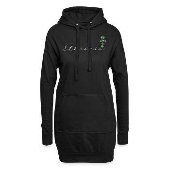 Éthiopie - Sweat-shirt à capuche long Femme - noir - Devant