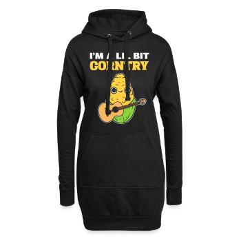 Lustiges Mais-Wortspiel Maisbauer - Hoodie-Kleid - Schwarz - Vorne