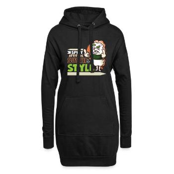 Funny Unhappy Sushi Japanese food Miso-Unhappy - Hoodie-Kleid - Schwarz - Vorne