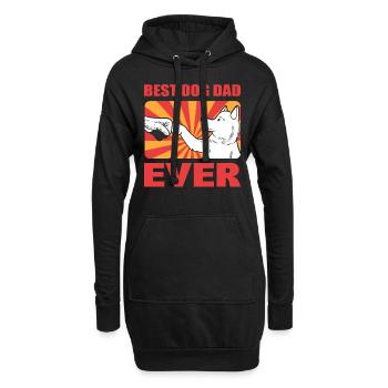 Best Dog Dad Ever Beagle Dad - Hoodie-Kleid - Schwarz - Vorne