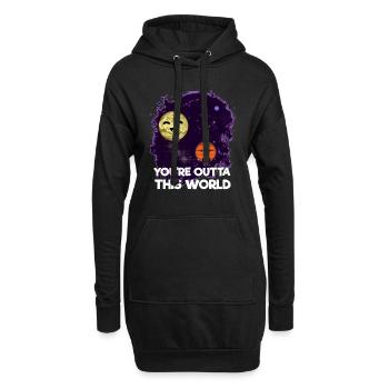 You're Outta This World Astrofotograph - Hoodie-Kleid - Schwarz - Vorne