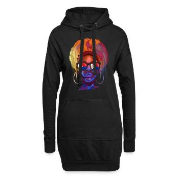Sint Maarten - Hoodie-Kleid - Schwarz - Vorne
