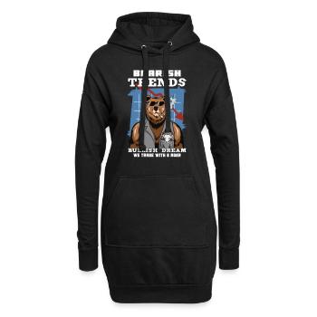 Börsenhändler Forex Trader Investor Trading - Hoodie-Kleid - Schwarz - Vorne