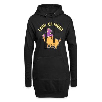 Labracadabra Zauberer - Hoodie-Kleid - Schwarz - Vorne