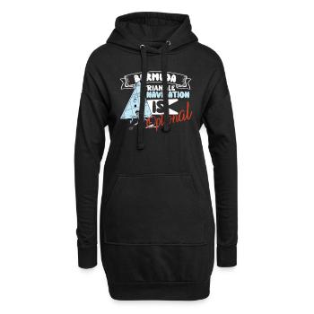 Mystérieuses disparitions forcées dans le Triangle des Bermudes - Sweat-shirt à capuche long Femme - noir - Devant