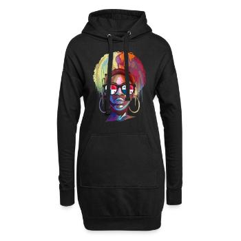 Panama - Hoodie-Kleid - Schwarz - Vorne