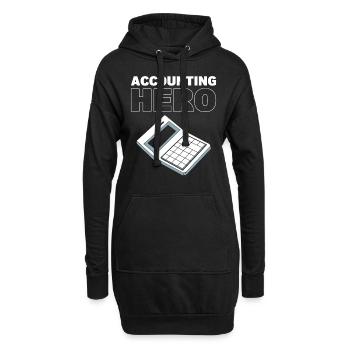 Accounting Hero Buchhalter - Hoodie-Kleid - Schwarz - Vorne