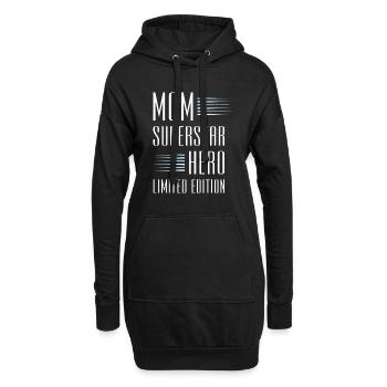 Maman Maman en édition limitée disant maman - Sweat-shirt à capuche long Femme - noir - Devant