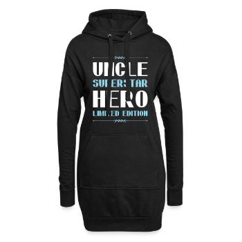 Onkel Limited Edition Spruch - Hoodie-Kleid - Schwarz - Vorne