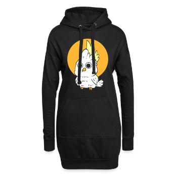 Netter Kakadu Veterinäriner -Tierarzt - Hoodie-Kleid - Schwarz - Vorne