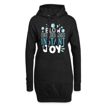 Seifenherstellung Seifensieder Seifenblasen Bubble - Hoodie-Kleid - Schwarz - Vorne