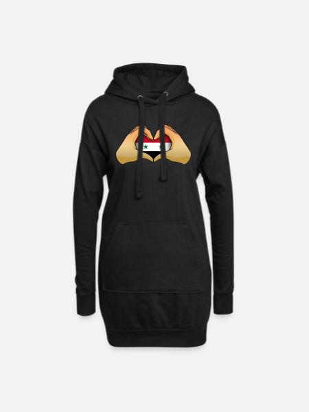 Syria - Hoodie Dress - black