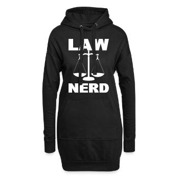 Law Nerd Rechtsanwalt - Hoodie-Kleid - Schwarz - Vorne