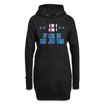 Färöer Inseln - Hoodie-Kleid - Schwarz - Vorne