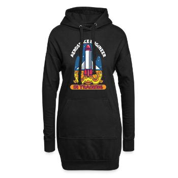 Astronaut Astronomie Sonnensystem Weltraum Kinder - Hoodie-Kleid - Schwarz - Vorne