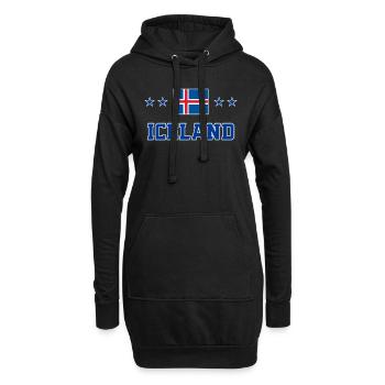 Island - Hoodie-Kleid - Schwarz - Vorne