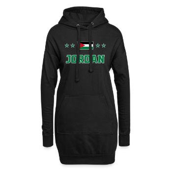 Jordanien - Hoodie-Kleid - Schwarz - Vorne