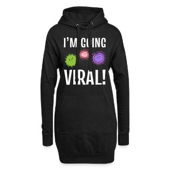 Biologie -Humor Biologe - Hoodie-Kleid - Schwarz - Vorne