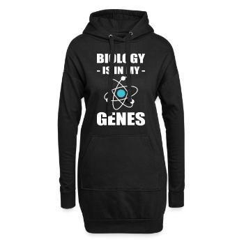 Wissenschaft Biologie Biologieprofessor - Hoodie-Kleid - Schwarz - Vorne