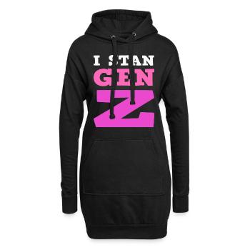 Gen Z Humor Gen Z Comedian - Hoodie-Kleid - Schwarz - Vorne