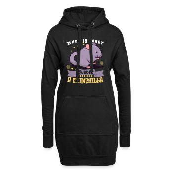 Chinchilla Propriétaire Chinchilla Enthusiast - Sweat-shirt à capuche long Femme - noir - Devant
