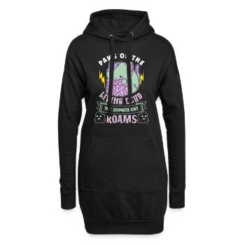 Zombie-katze Untote Kitty Horror Meow Creepy - Hoodie-Kleid - Schwarz - Vorne
