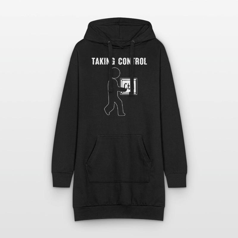 Taking Control Computerprogrammierer Hoodie-Kleid
