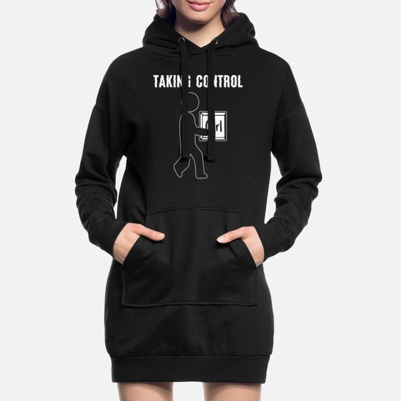 Taking Control Computerprogrammierer Hoodie-Kleid