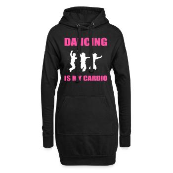 Dancing Is My Cardio Hip -Hop -Tänzer - Hoodie-Kleid - Schwarz - Vorne
