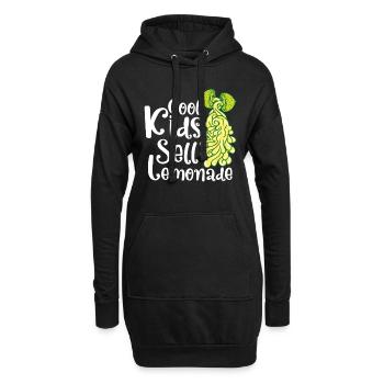 Limonade Jus de Citron Fait Maison - Sweat-shirt à capuche long Femme - noir - Devant