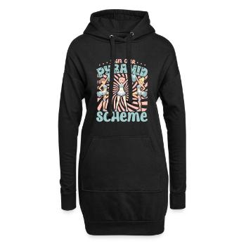Tenue de pom-pom girl - Sweat-shirt à capuche long Femme - noir - Devant