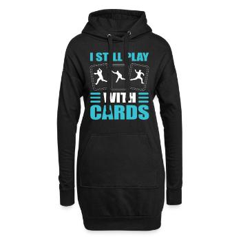 I Still Play With Cards Pitcher - Hoodie-Kleid - Schwarz - Vorne