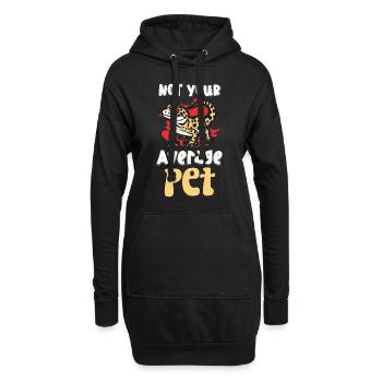 Drôle de propriétaire de gecko léopard, humour reptile, - Sweat-shirt à capuche long Femme - noir - Devant