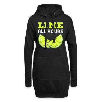 Lime All Yours Obstzüchter - Hoodie-Kleid - Schwarz - Vorne