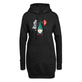 Gartenzwerge Gnome Lover Funny Gnome Gardening - Hoodie-Kleid - Schwarz - Vorne