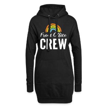 Front Office Crew Rezeptionist - Hoodie-Kleid - Schwarz - Vorne