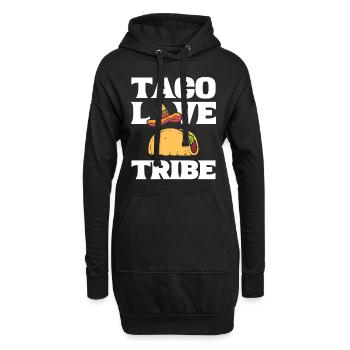 Taco -Liebhaber Taco Maker - Hoodie-Kleid - Schwarz - Vorne