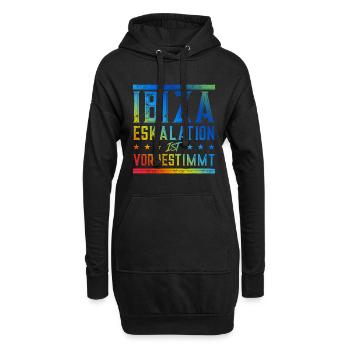 Ibiza Eskalation - Hoodie-Kleid - Schwarz - Vorne