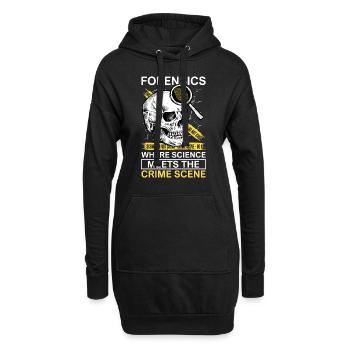 Pathologe, Forensik-experte, Tatortanalytiker - Hoodie-Kleid - Schwarz - Vorne