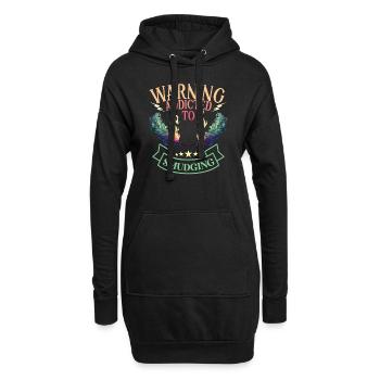 Smudge Sage Feder Spirituelle Hexerei Meditieren - Hoodie-Kleid - Schwarz - Vorne