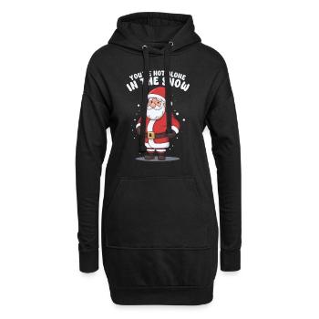 Psychische Gesundheit Weihnachten Anti-weihnachten - Hoodie-Kleid - Schwarz - Vorne