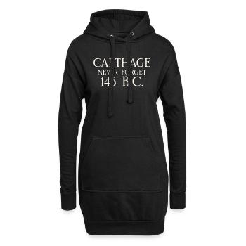 Karthago Punische Kriege Hannibal Barca Rom Gegen - Hoodie-Kleid - Schwarz - Vorne