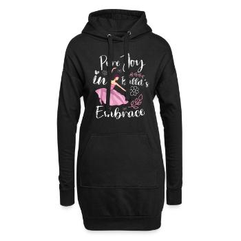 Ballett Ballerina Tanz Tänzerin Tanz Ballett - Hoodie-Kleid - Schwarz - Vorne